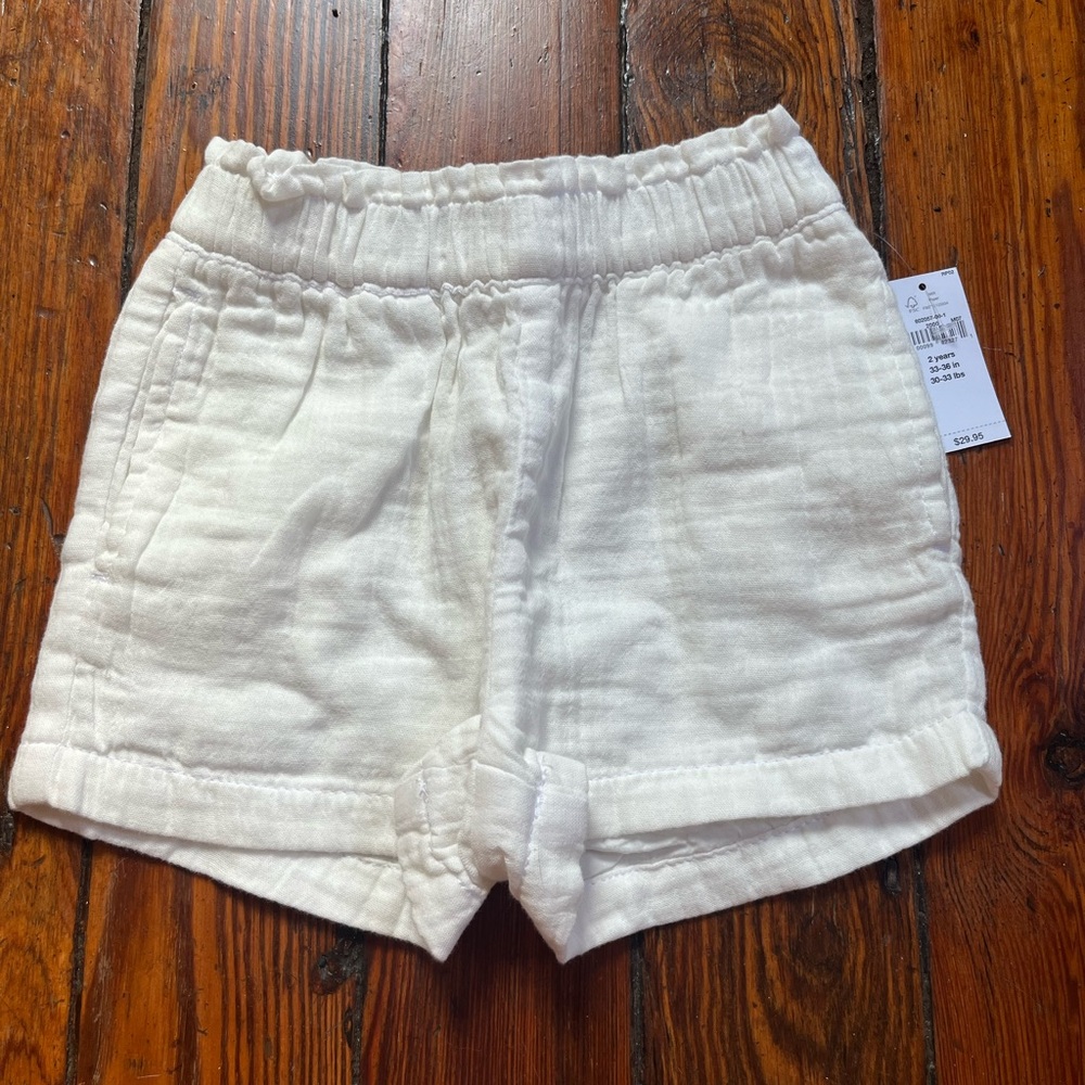GAP NWT White Kids Shorts